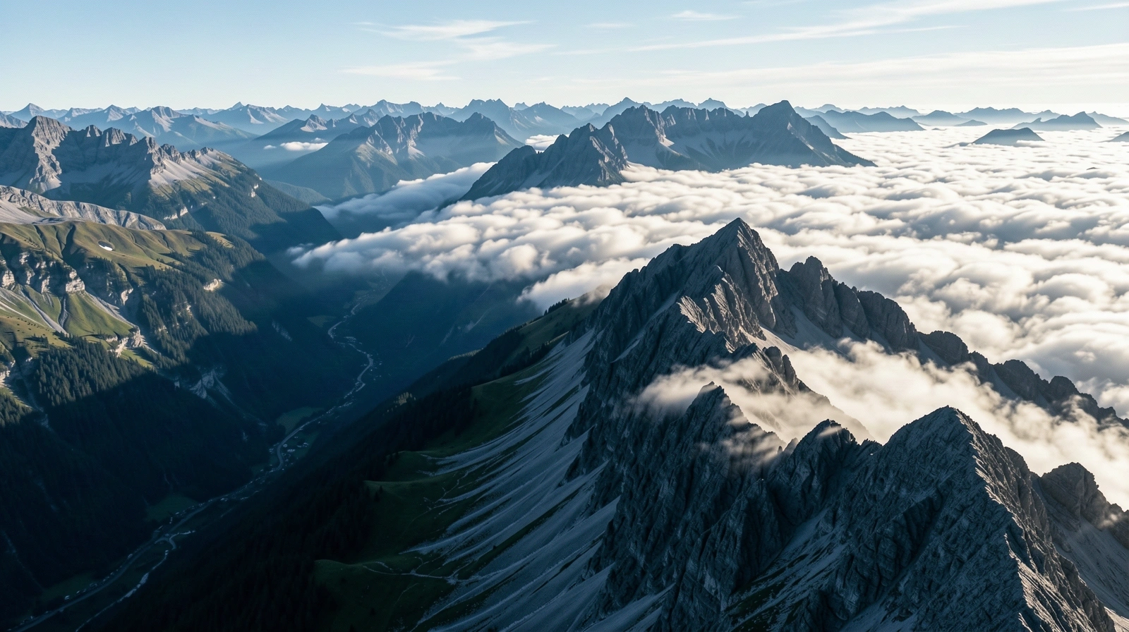 Atmosphärische Schweizer Hochalpen